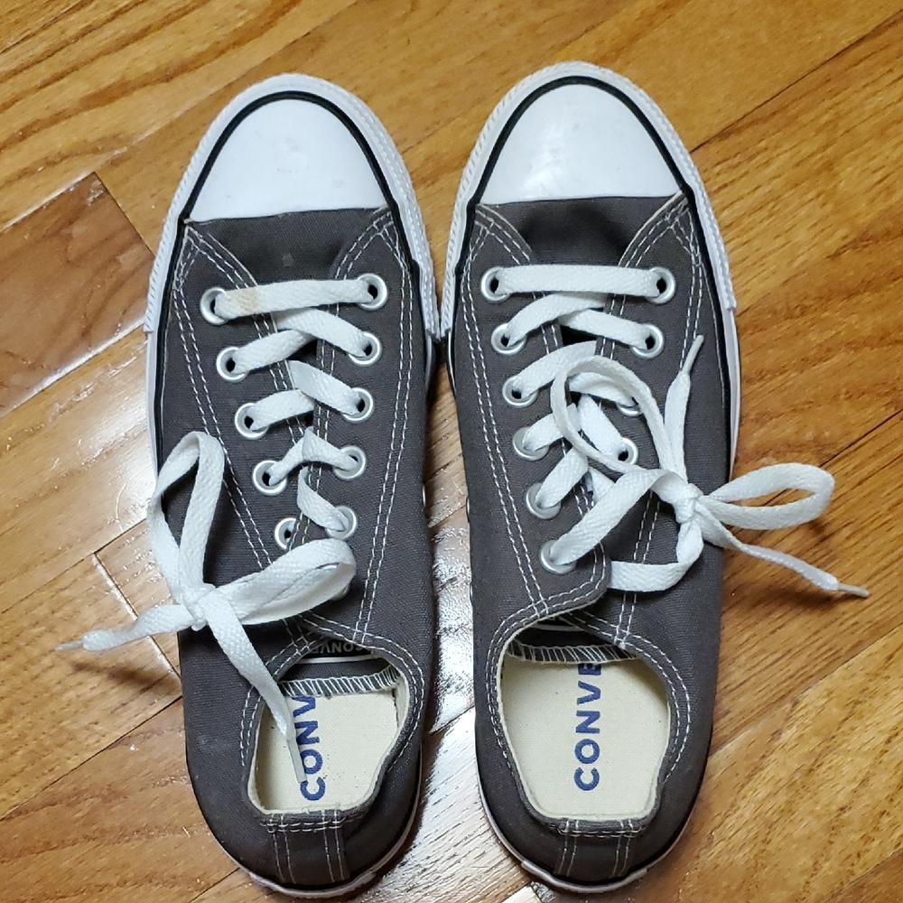 Converse Charcoal Canvas Sneakers